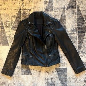 All Saints biker cargo Leather Jacket